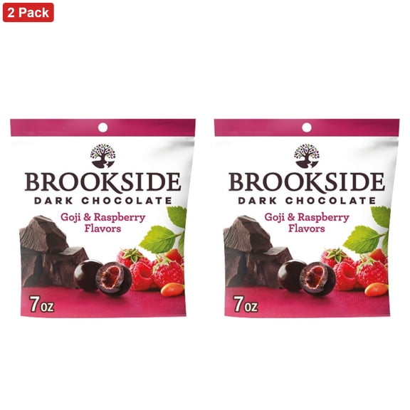Brookside Dark Chocolate, Goji And Raspberry Flavored Snacking Chocolate - 7oz