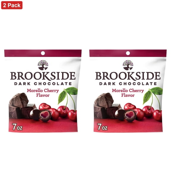 Brookside Dark Chocolate and Morello Cherry Snacking Chocolate Candy - 7oz