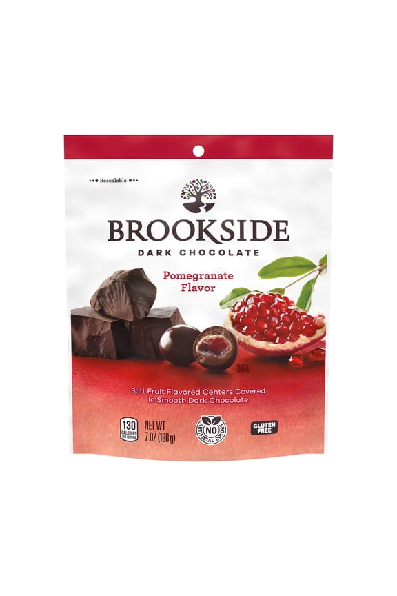 Dark Chocolate and Pomegranate Flavored Snacking Chocolate, Bag 7 oz