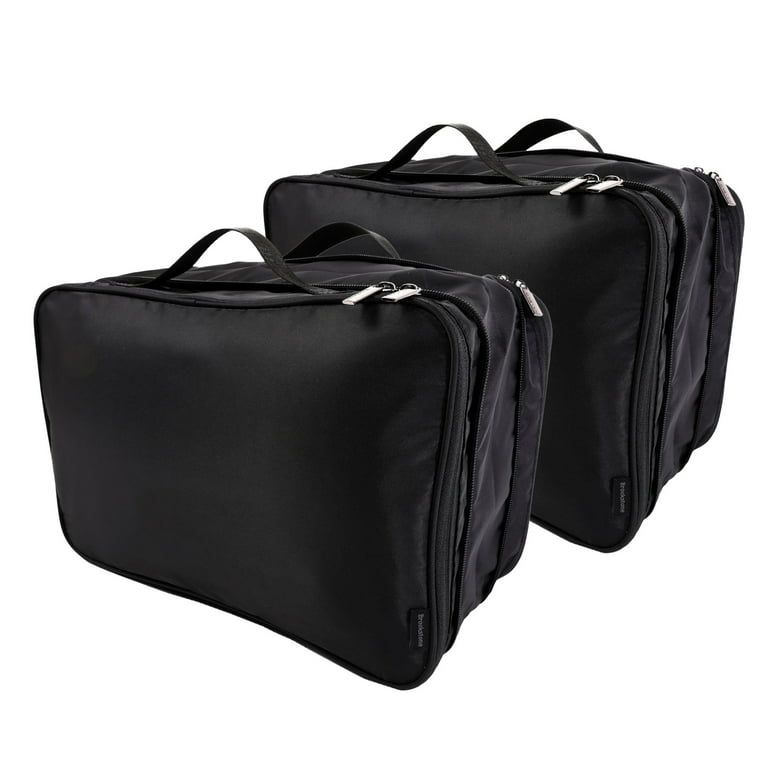 Brookstone 2 Pack with Zippers, XL Compression Packing Cube Set