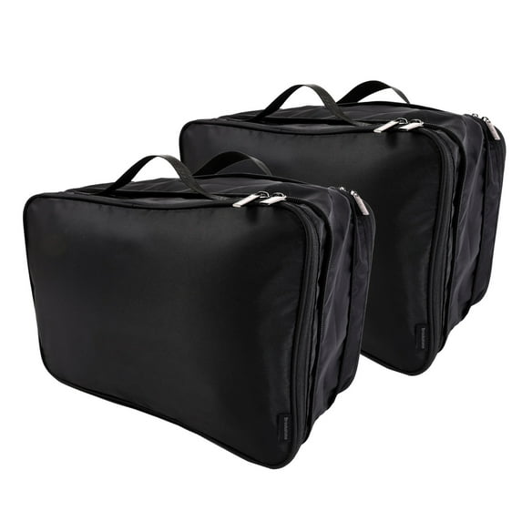 Brookstone 2 Pack with Zippers, XL Compression Packing Cube Set