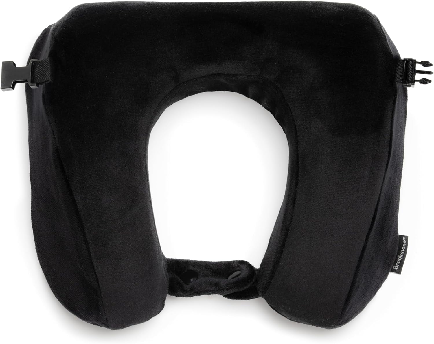Black Memory Foam U-Shaped Travel Neck Pillow