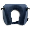thumbnail image 1 of Brookstone 2-in-1 Memory Foam Travel Pillow - Cozy U-Shaped Soft Neck Support Pillow for Traveling, 1 of 7