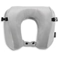 thumbnail image 1 of Brookstone 2-in-1 Memory Foam Travel Pillow - Cozy U-Shaped Soft Neck Support Pillow for Traveling, 1 of 7