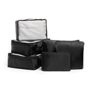 Brookstone 6 Piece Packing Cube Set Tear Resistant Multi Functional Apparel and Accessory Storage