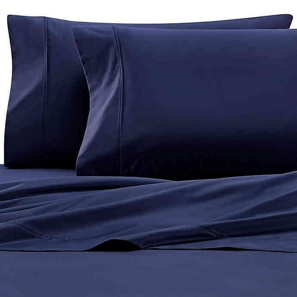 Brookstone BioSense 500 Thread Count Standard Pillowcase Pair in Blue Jean (Set of 2)