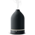 thumbnail image 1 of Brookstone Ceramic Diffuser Essential Oil Diffuser 60ml Tank Black, Add Your Own Scent, 1 of 6