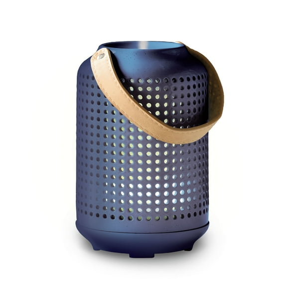 Brookstone Ceramic Ultrasonic Diffuser W/ Warm LED Lights - Navy