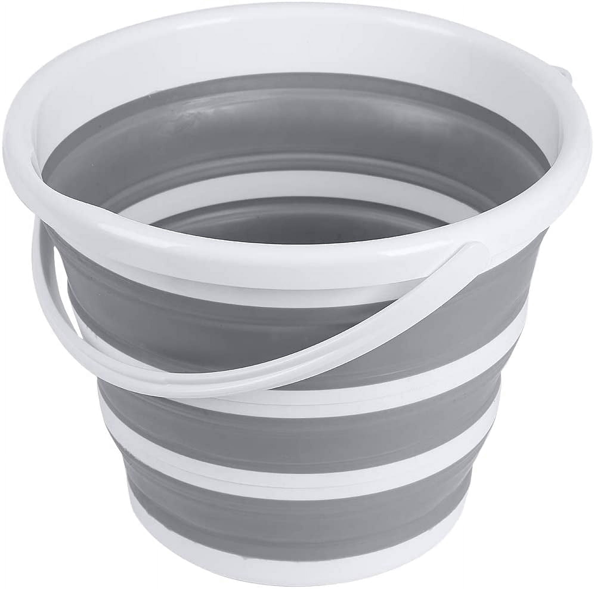 Brookstone Collapsible Bucket, 2.6 Gallon, Foldable
