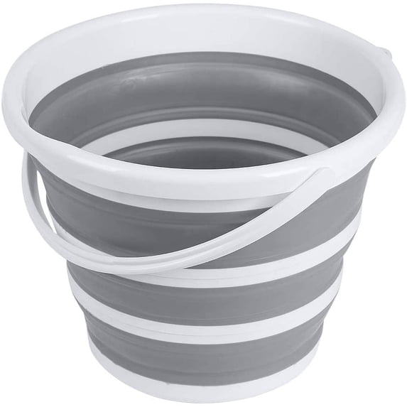 Brookstone Collapsible Bucket, 2.6 Gallon, Foldable