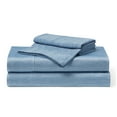 thumbnail image 1 of Brookstone Comfort Sheet System Full Set Faded Denim, Blue, Nylon, Polyethylene, Polyester, Adult, 1 of 5