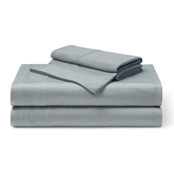Brookstone Comfort Sheet System Queen Set Harbor Mist, Gray, Nylon, Polyethylene, Polyester, Adult