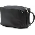 thumbnail image 1 of Brookstone Compact Toiletry Kit - Vegan Leather Travel Toiletry Bag with Side Grab Handle, 1 of 7