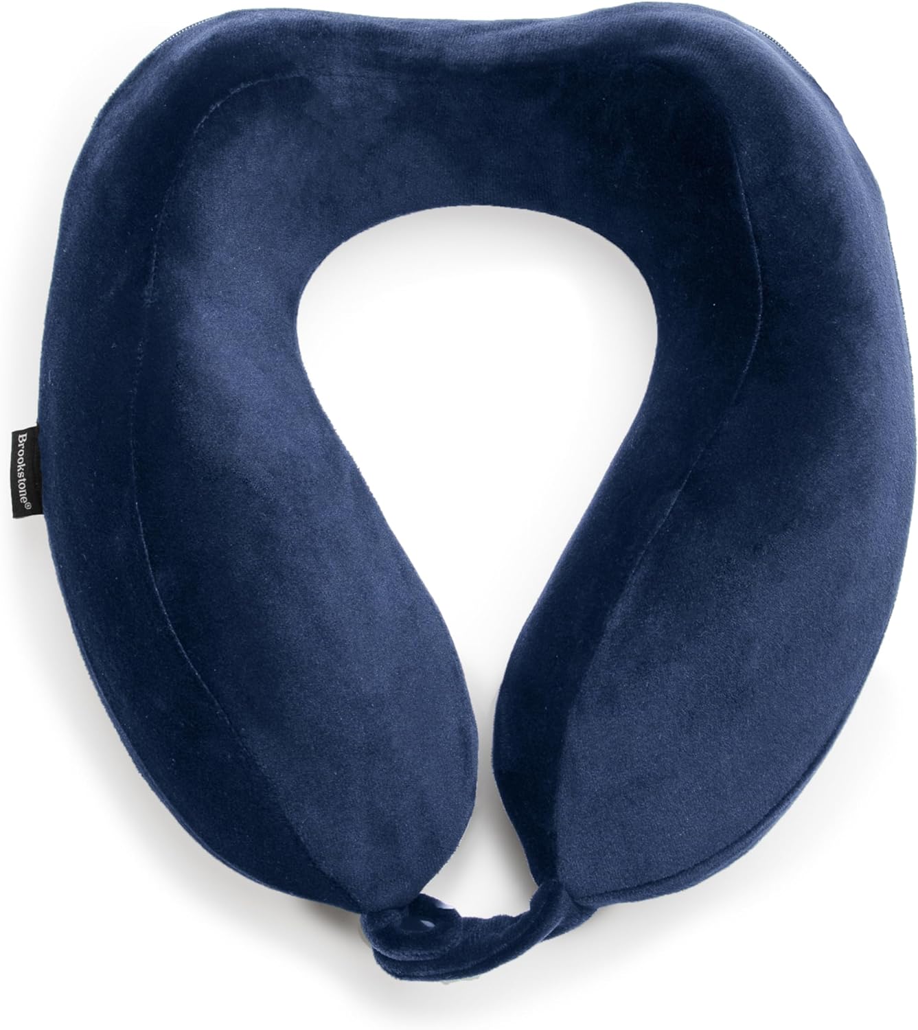 Brookstone Ergonomic Lightweight Travel Pillow with Contoured Memory