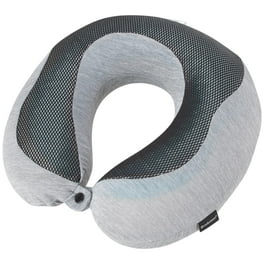 LANGM Twist Memory Foam Travel Pillow for Neck Chin Lumbar and Leg Support  - Neck Pillow for Traveling on Airplane - for Side Stomach and Back  Sleepers - Adjustable Bendable Roll Pil 