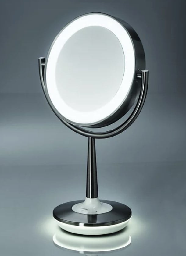 Brookstone Cordless Illuminated Makeup Mirror