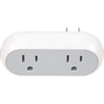 thumbnail image 1 of Brookstone Dual Smart Plug - Electrical Socket Scheduled Wireless Control for Home and Office, Monitors Energy Usage, Easy Device Pairing, 2 Outlets, 1 of 6