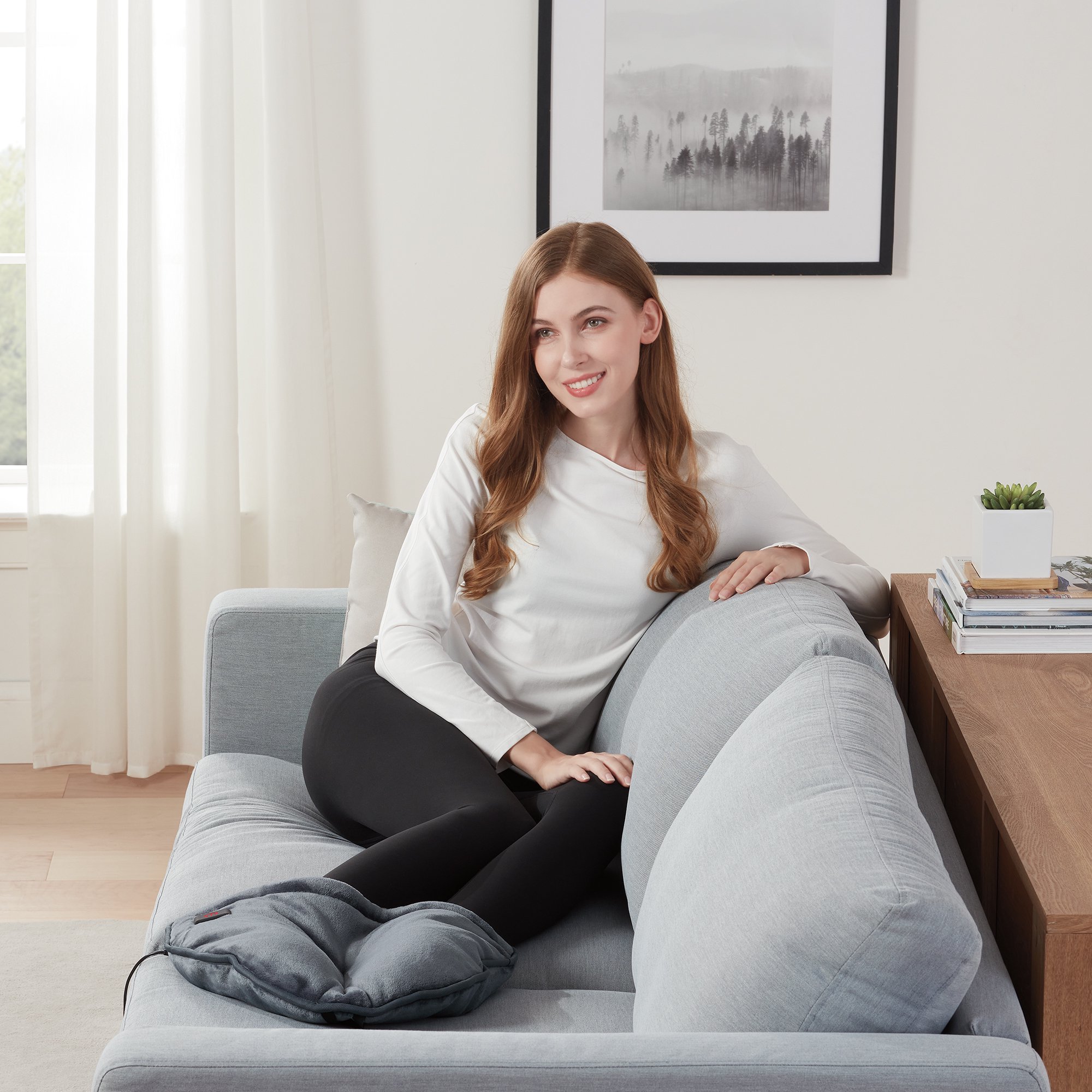 Brookstone Electric Heated Footie, Grey - Walmart.com