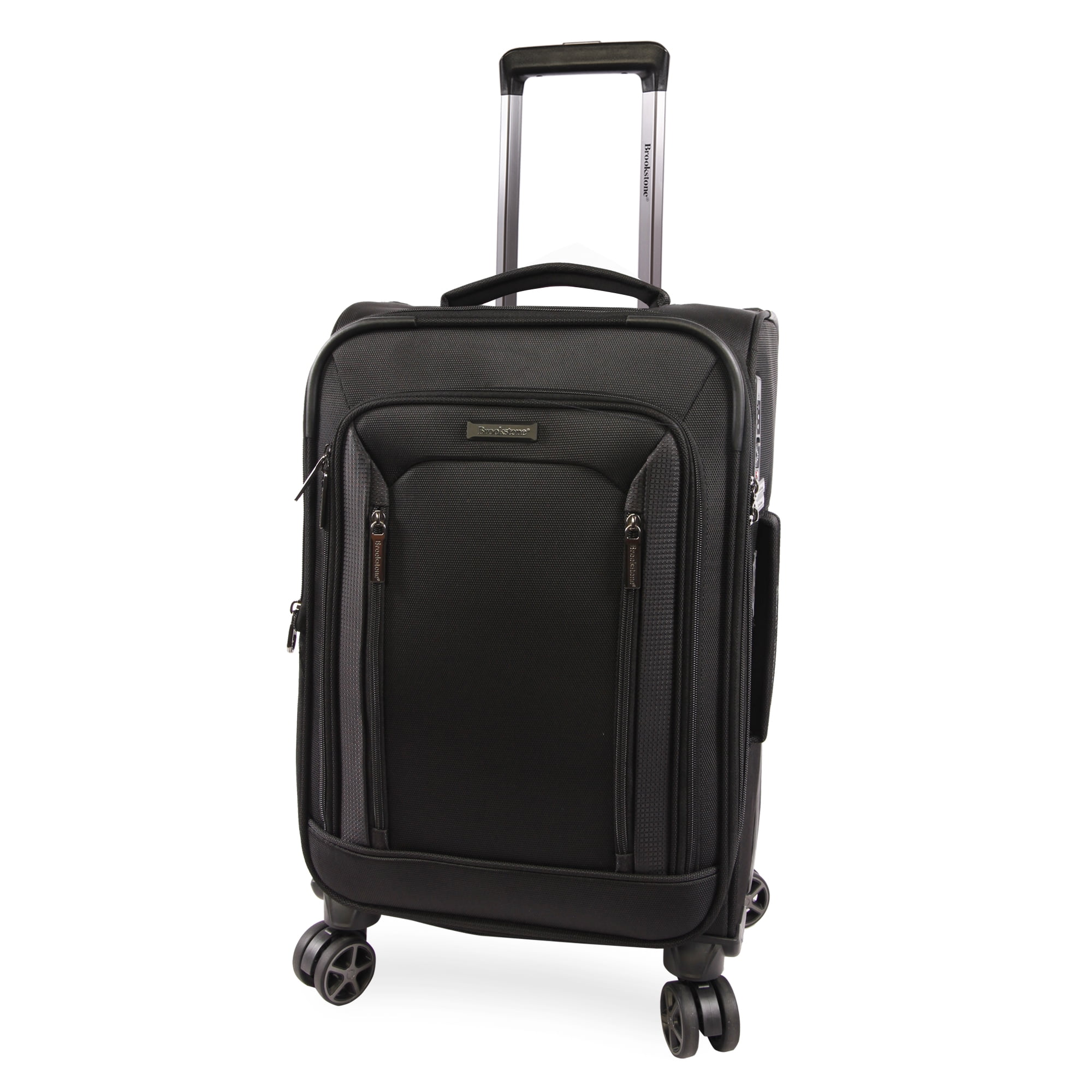 Brookstone Elswood 21" Softside CarryOn Spinner Luggage Black
