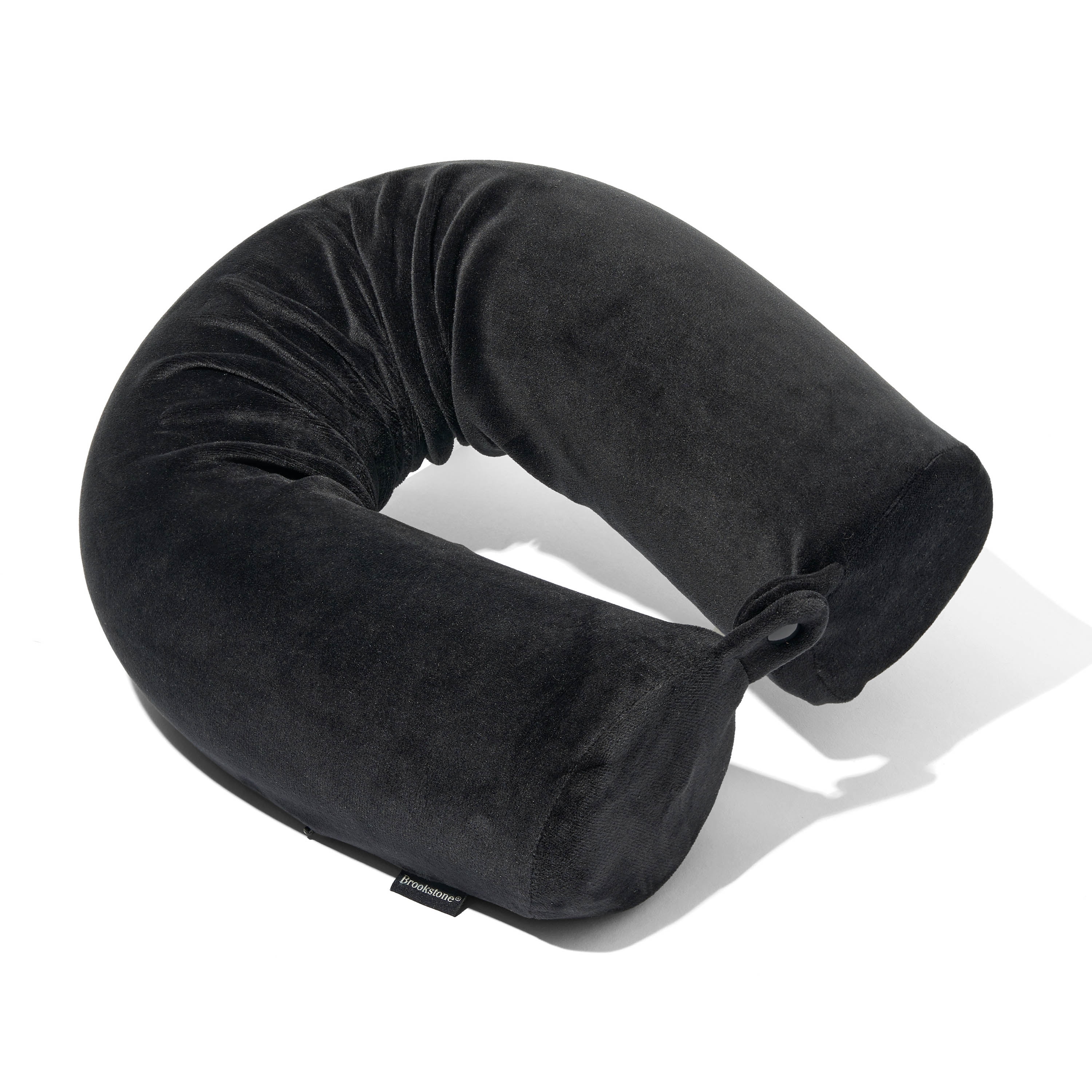 Brookstone Free-Form Memory Foam Twist Travel Pillow Adjustable, Roll ...
