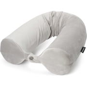 Brookstone Travel Neck Pillow Adjustable Free-Form Memory Foam Pillow for Neck and Lumbar Support