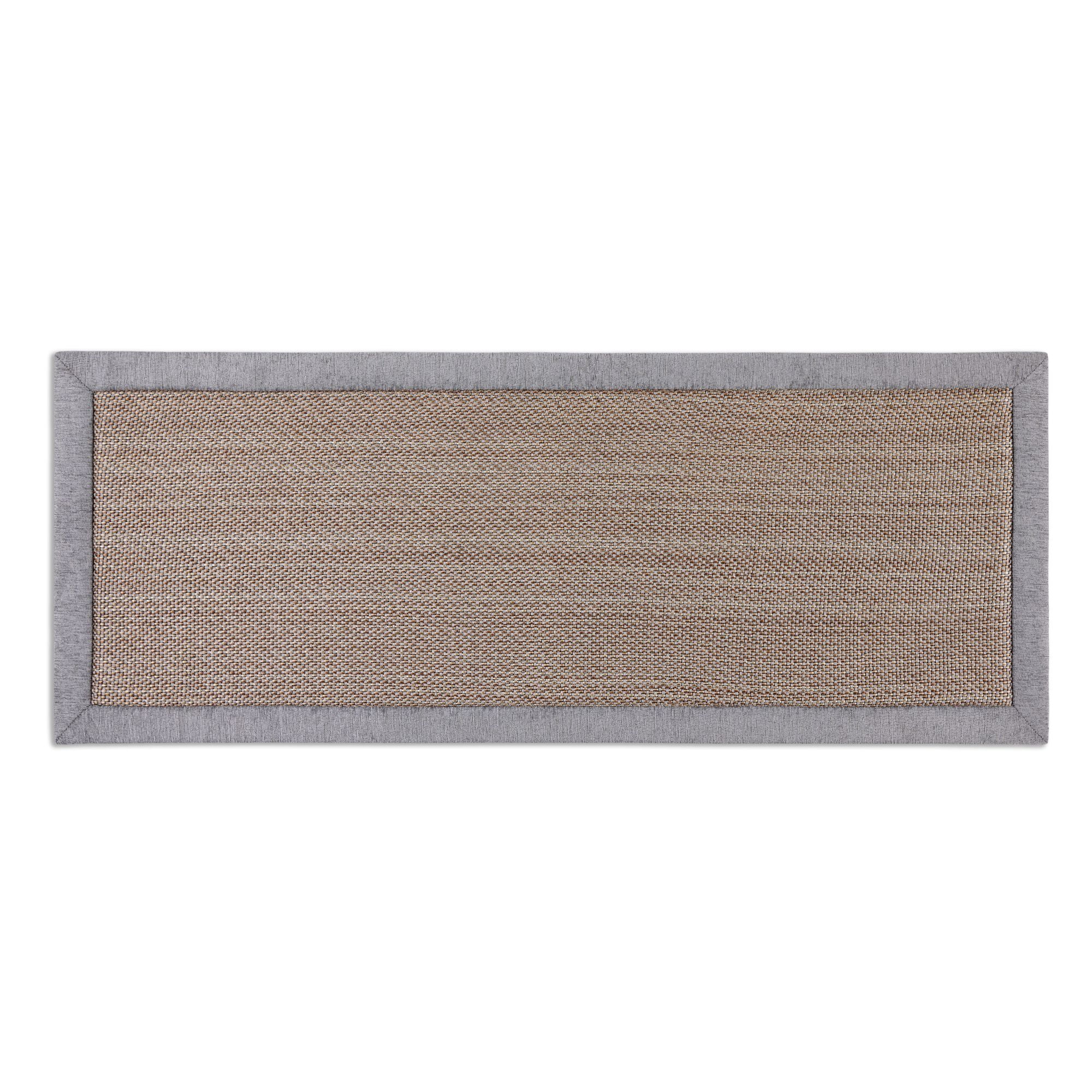 Brookstone Gentle Step Decorative Modern Textured Accent Rug, Grey, 20"x50"