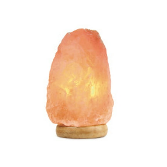 Brookstone Himalayan Salt Lamp - Minimalistic Modern Design, Hand Carved, Natural Purifier, USB Powered, 9-11 lbs, Perfect for Relaxation, Tranquility, Decor, and Meditation - Enhances Any Home Decor