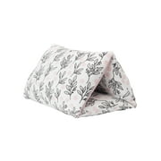 Brookstone Hug'zzz Versatile Pillow with Warming Feature Polyester, Spandex, 30" x 15", Floral Print, Adult