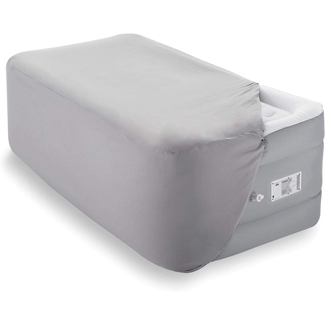 Brookstone Innovations Perfect Air Bed with Builtin Switch Automatically Inflates & Deflates