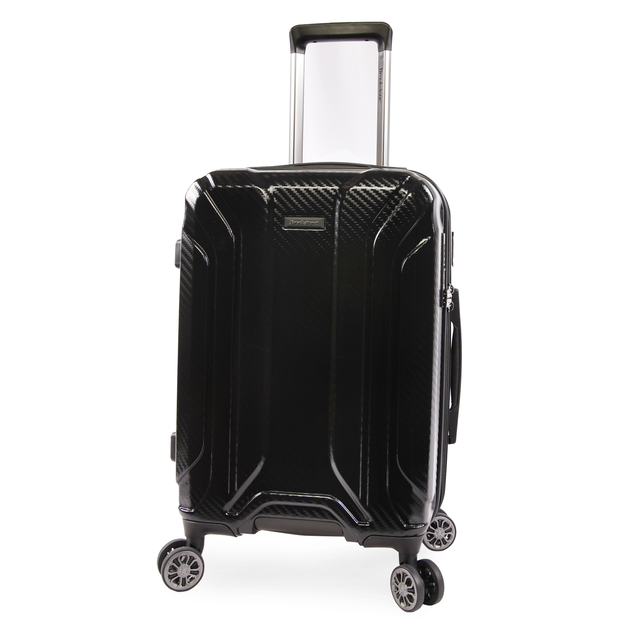 Brookstone Keane 21" Hardside Carryon Spinner Luggage Black