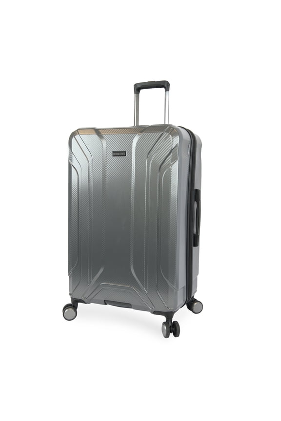 Keane 29" Hardside Large Checked Expandable Spinner Luggage for Travel, Charcoal