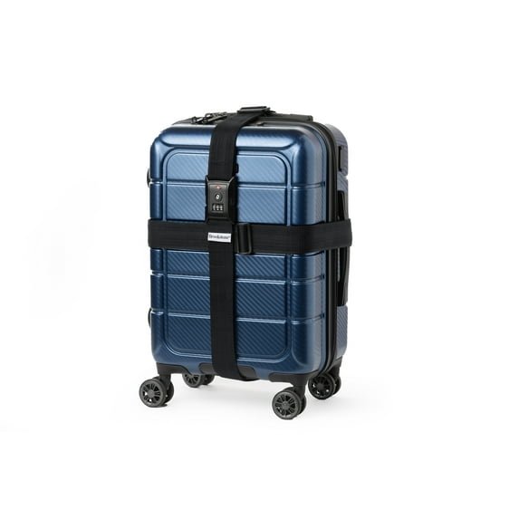 Brookstone Luggage Strap - 2-in-1 TSA-Approved Cross Luggage Straps for Suitcases with Keyless 3-Digit Combination Lock