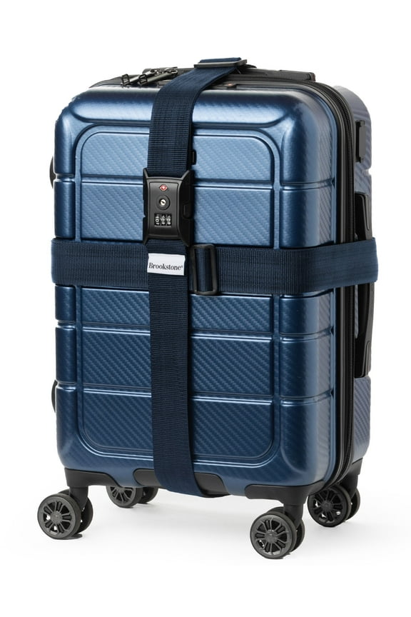 Luggage Strap - 2-in-1 TSA-Approved Cross Luggage Straps for Suitcases with Keyless 3-Digit Combination Lock