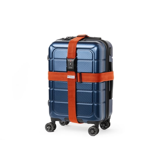 Brookstone Luggage Straps Secure Cross TSA-Approved Luggage Straps for Suitcases with 3-Digit Lock