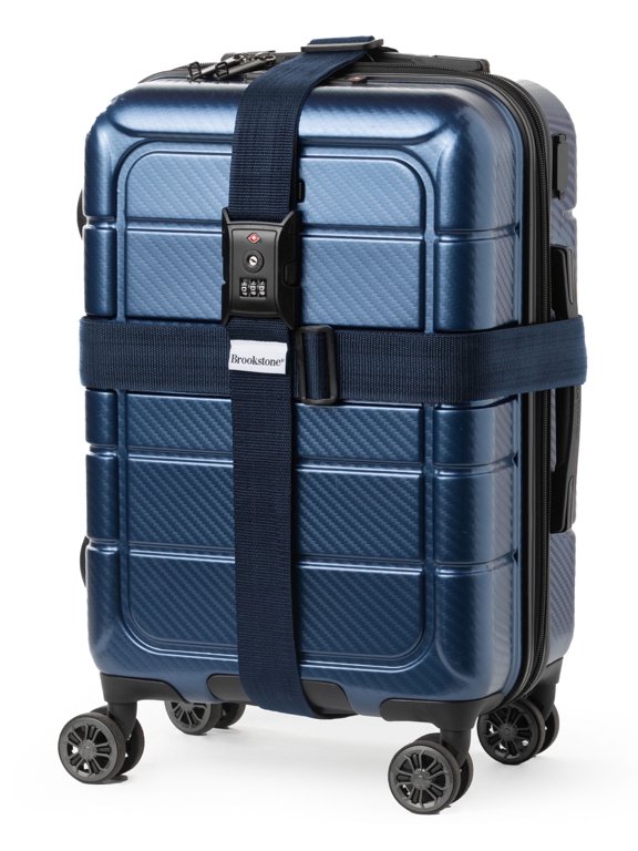 Luggage Straps Secure Cross TSA-Approved Luggage Straps for Suitcases with 3-Digit Lock