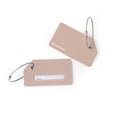 thumbnail image 1 of Brookstone Luggage Tags - 2 Pack Travel Bag Tags for Suitcases with Name Card and Steel Loop Fastener, 1 of 6