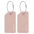 thumbnail image 1 of Brookstone Luggage Tags Name Card Travel Tags for Luggage with Steel Loop Fastener 2 Pack Set, 1 of 6