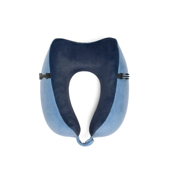 Brookstone Memory Foam Neck Pillow - Small Soft U-Shaped Neck Support Pillow for Sleeping, Traveling, and Car Comfort