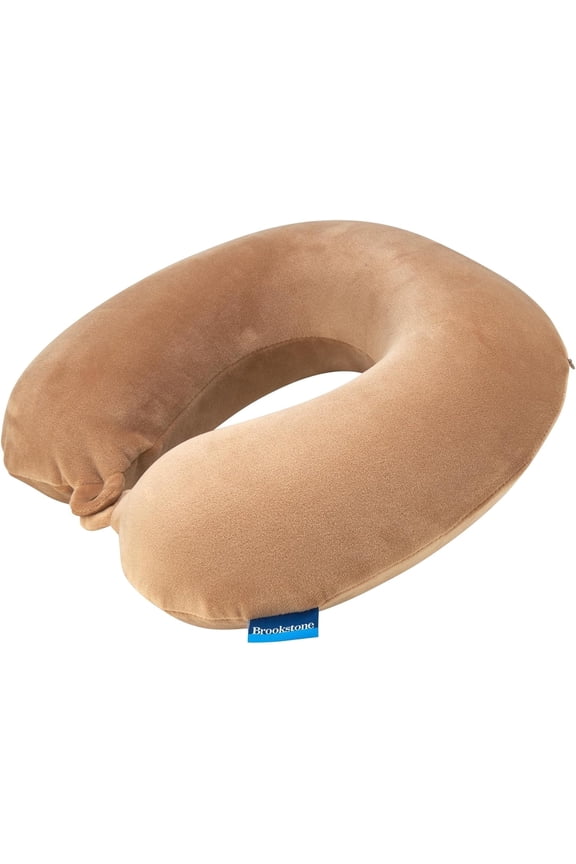 Memory Foam Travel Neck Pillow for Vacations, Airplanes, Trains, Buses, and Cars