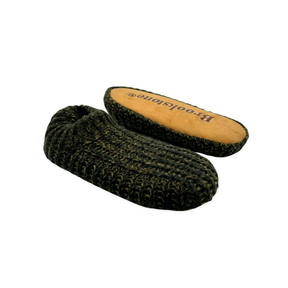 Brookstone Men's Cozy Knit Slipper Socks, 1-Pack, Sizes 7.5-12
