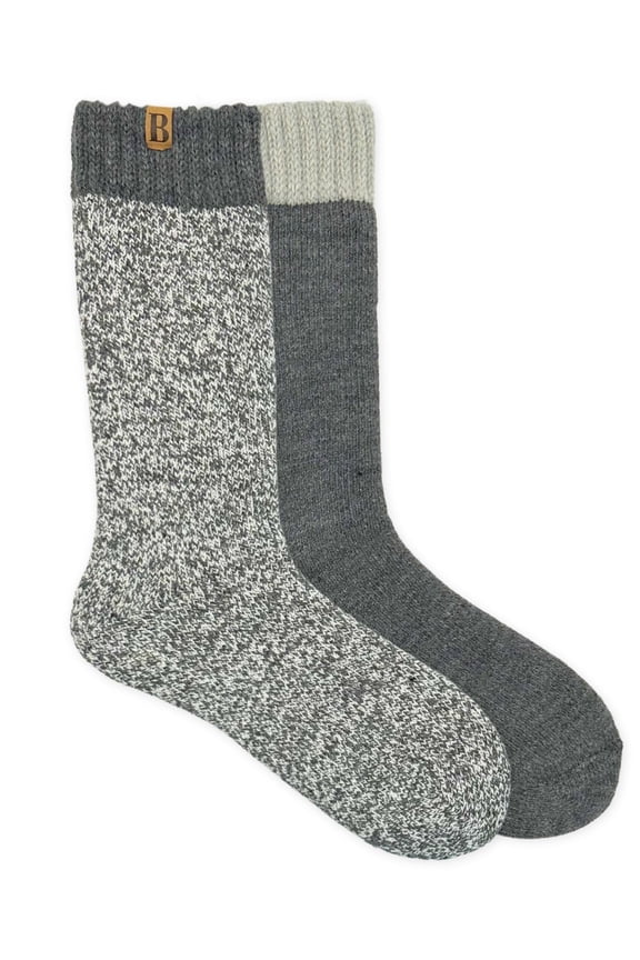 Men's Heat-Retaining Boot Socks, 2-Pack, Sizes 6.5-12