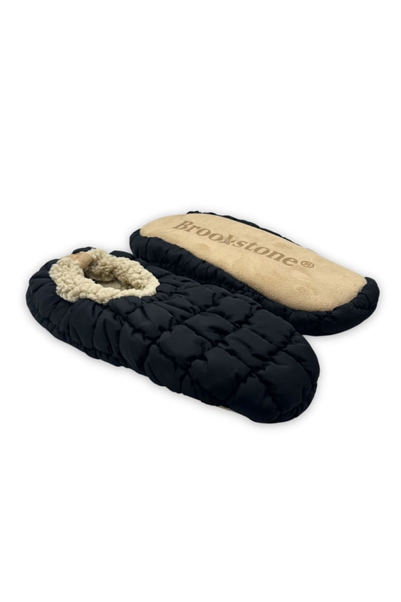 Men's Quilted Puffer Slipper Socks, 1-Pack, Sizes M/L-L/XL