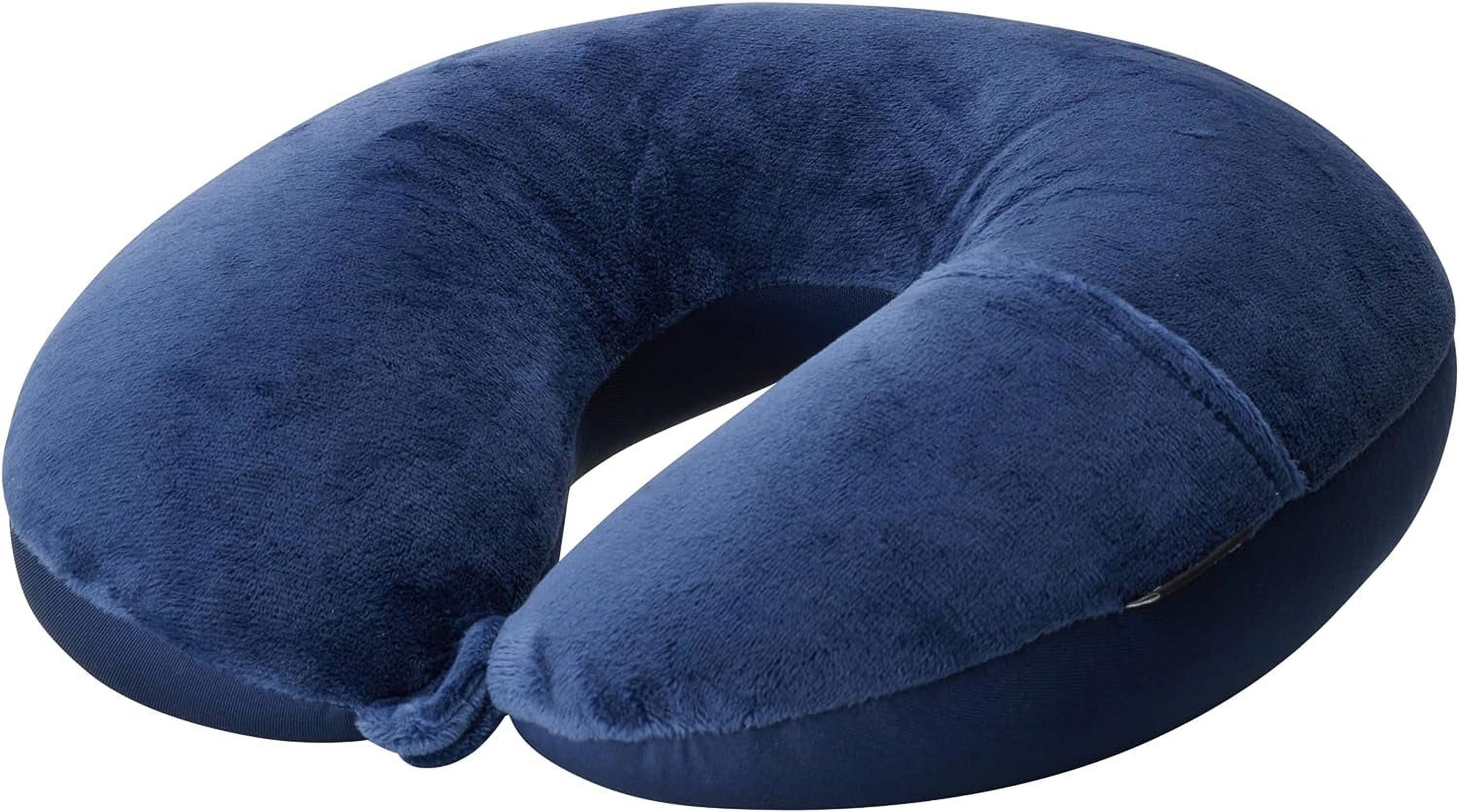 Brookstone Microbead Travel Head and Neck Pillow Lightweight and Plush