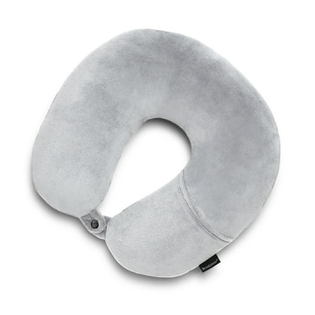 Brookstone Microbead Travel Neck Pillow - Lightweight U-Shaped Travel Pillow for Neck Support