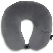 Brookstone Microbead Travel Neck Pillow - Lightweight U-Shaped Travel Pillow for Neck Support
