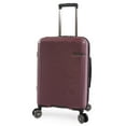 Brookstone Nelson 21" Hardside CarryOn Spinner Luggage Plum