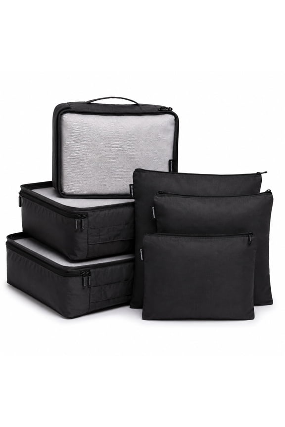 Packing Cubes for Travel Multi-Functional Luggage Organizers for Suitcase 6 Piece