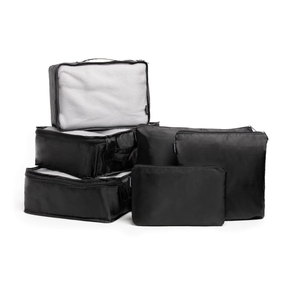 Brookstone Packing Cubes for Travel Multi-Functional Luggage Organizers for Suitcase 6 Piece