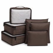 Brookstone Packing Cubes for Travel Multi-Functional Luggage Organizers for Suitcase 6 Piece