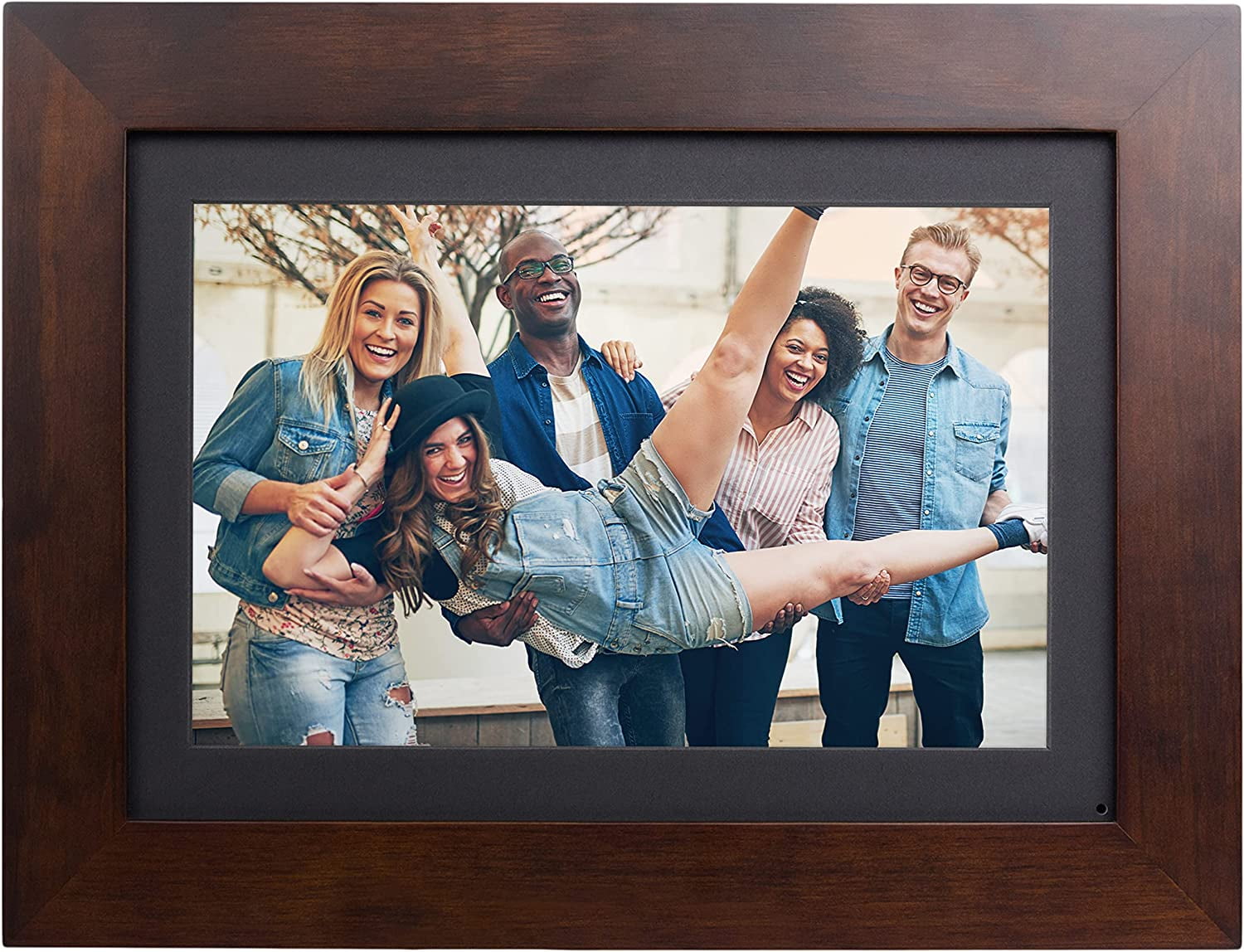 Brookstone PhotoShare 10.1” Smart Digital Picture Frame, Send Pics from